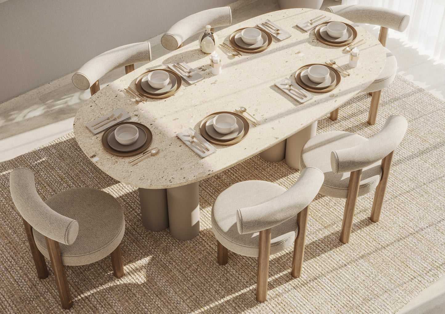 EARTHY ZEN DINING ROOM