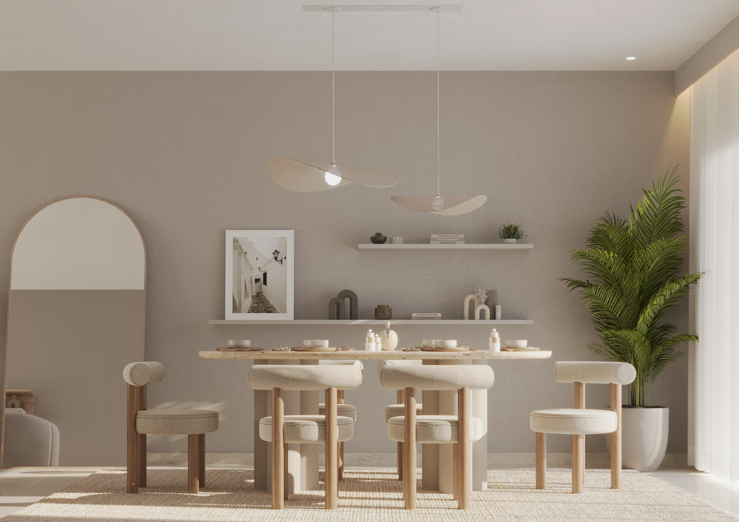 EARTHY ZEN DINING ROOM