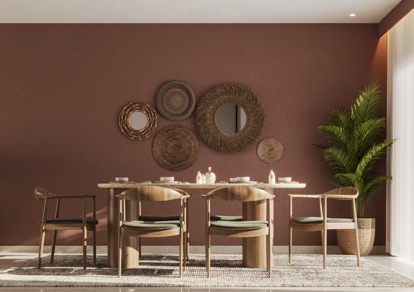 BURGUNDY DINING ROOM